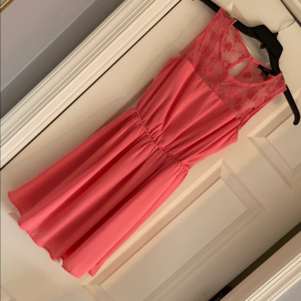 Forever 21 coral Lace Dress